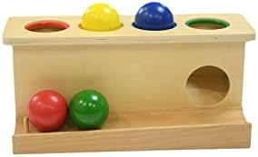 Montessori Wooden Push Ball Toy for Toddlers