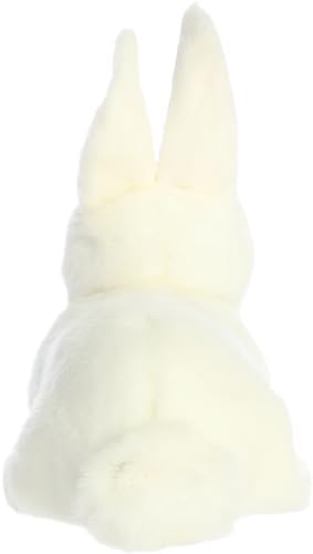 Aurora Realistic American White Rabbit Stuffed Animal - 8 Inches