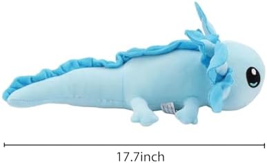 Realistic Blue Axolotl Plush Toy 177 In