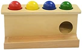 Montessori Wooden Push Ball Toy for Toddlers