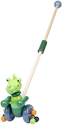 RUYU Perky Crocodile Push-N-Pull Toy for Toddlers
