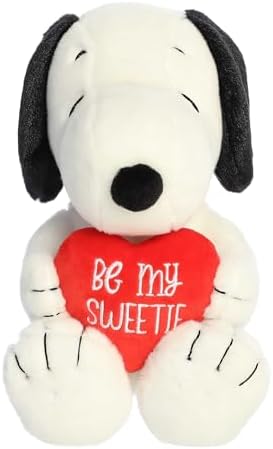 Aurora Snoopy Be My Sweetie Plush Stuffed Animal - 11 Inches