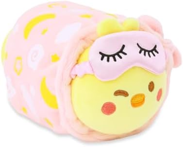 Anirollz Stuffed Animal Plush Spa Day Chickiroll with Eye Mask