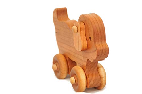 Wooden Toy Puppy Car Little Wooden Wonders