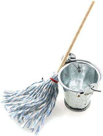 TAODAN Mini Floor Mop with Galvanized Bucket 112 Scale 1