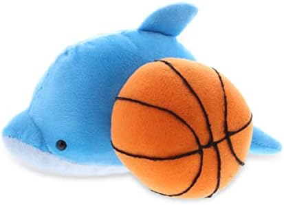 DolliBu Dolphin Plush with Basketball - 6 Inches 1