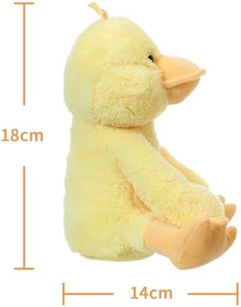 Apricot Lamb Fluffy Yellow Duck Plush Toy for Kids