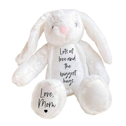 Custom Plush Bunny Keepsake Gift Toy with Name Personalization