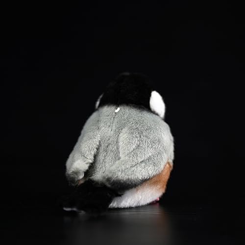 Tiny Heart Gray Bird Plush Toy for Kids 1