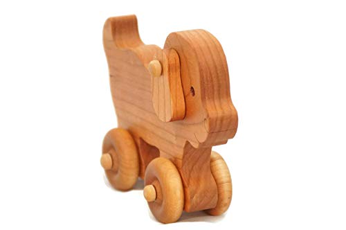 Wooden Toy Puppy Car Little Wooden Wonders