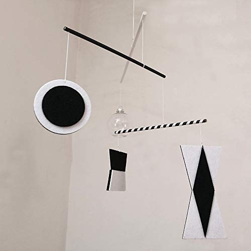 LERYDESI Montessori Baby Mobile White Black Thick Felt Mobile