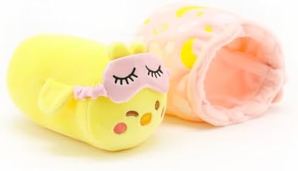 Anirollz Stuffed Animal Plush Spa Day Chickiroll with Eye Mask