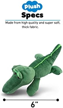 DolliBu Plush Alligator Stuffed Animal - 6 Inches
