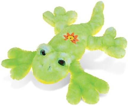 DolliBu Plush Gecko Stuffed Animal - 135 Inch Huggable Green Gecko Toy