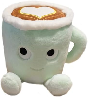 Latte Plush Pillow Coffee Cup Stuffed Toy for Kids and Adults