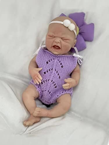 Miaio 7 Inch Reborn Baby Doll with Feeding Bathing Accessories
