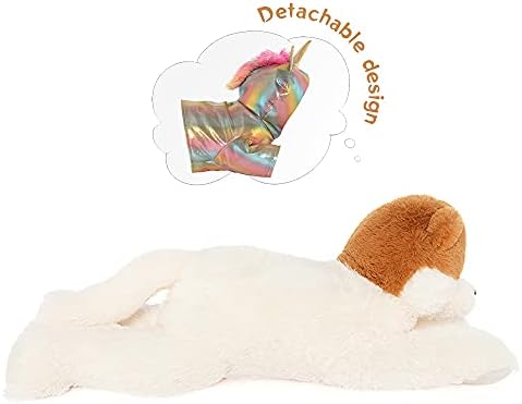 Muiteiur Giant Unicorn Plush Stuffed Animal with Zippered Pouch 1