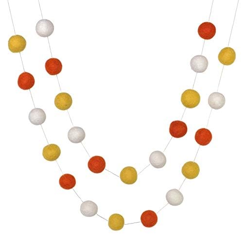 Matthew and Mae Halloween Felt Ball Garland 1