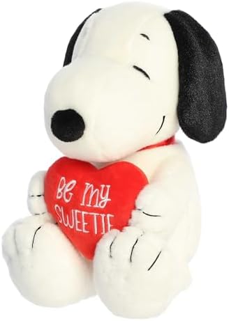 Aurora Snoopy Be My Sweetie Plush Stuffed Animal - 11 Inches