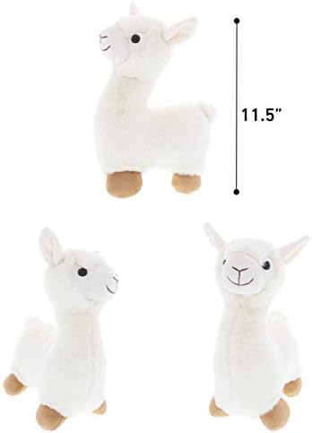 DolliBu Super Soft White Llama Plush Toy 11 Inches
