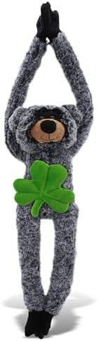 DolliBu Custom Black Bear Plush with Shamrock 21 St Patricks Day Toy