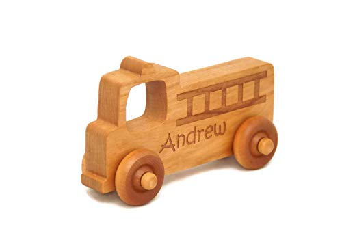 Little Wooden Wonders Fire Truck Toy