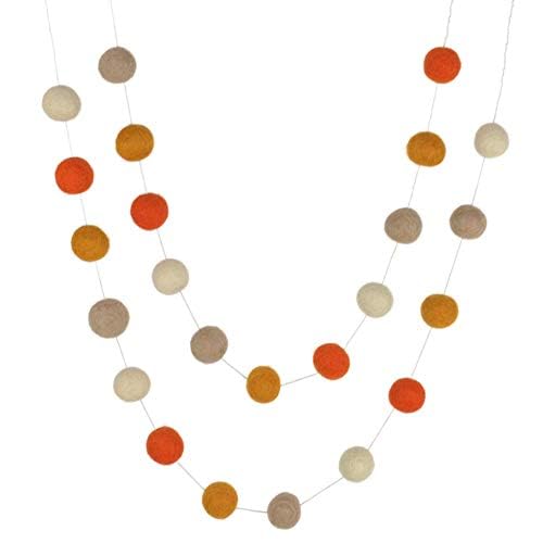 Matthew and Mae Handmade Fall Garland - 1 Felt Balls 1