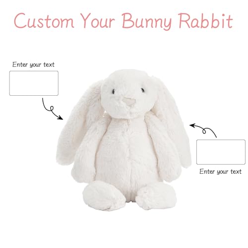 Personalized Easter Bunny Rabbit with Name Monogram