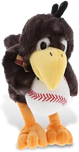 DolliBu Sitting Crow Plush with Baseball - 95 Inches