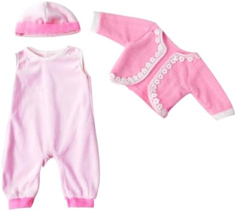 Fervorral Reborn Baby Doll 3-Piece Clothes Set