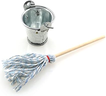 TAODAN Mini Floor Mop with Galvanized Bucket 112 Scale 1