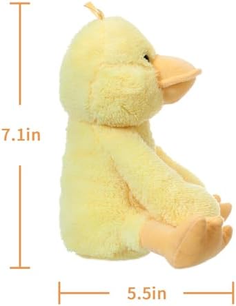 Apricot Lamb Fluffy Yellow Duck Plush Toy for Kids