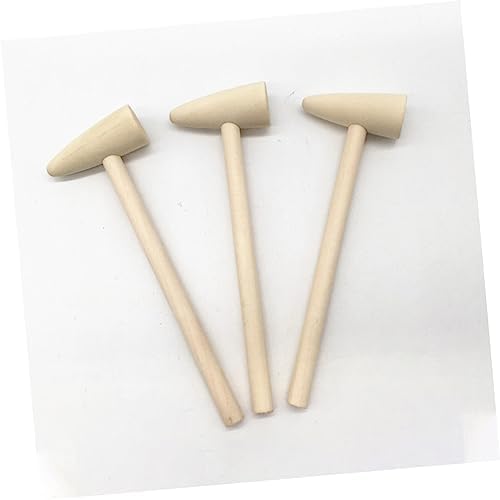 Toyvian Wooden Mini Hammers 15pcs Set for Preschoolers