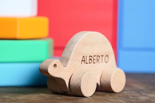 Handmade Wooden Rabbit Push Toy Personalized Gift