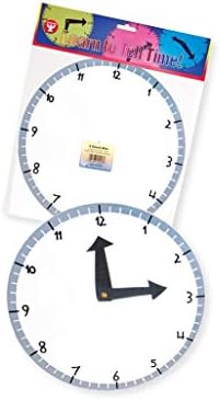 Hygloss Learn-to-Tell-Time Paper Clock Kit for Kids