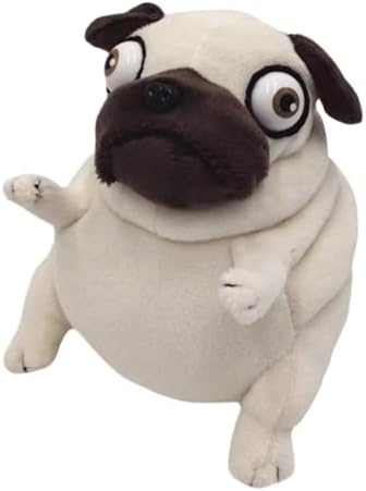 Pug Dog Stuffed Animal 6 Inch Funny Ugly Cute Plush Toy