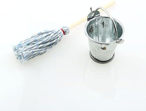 TAODAN Mini Floor Mop with Galvanized Bucket 112 Scale 1