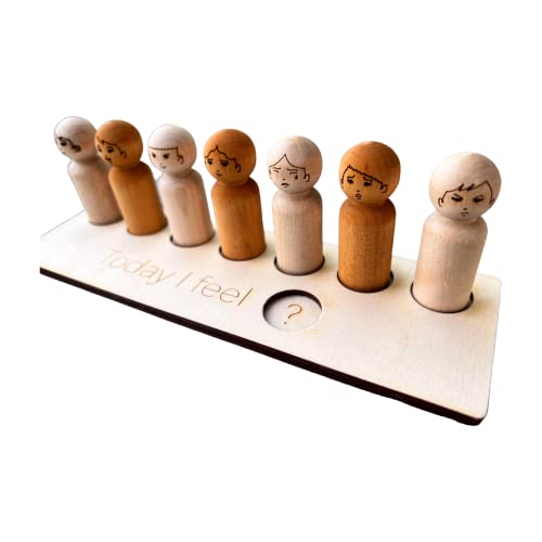 Montessori Wooden Toy with Emotion Faces for Kids