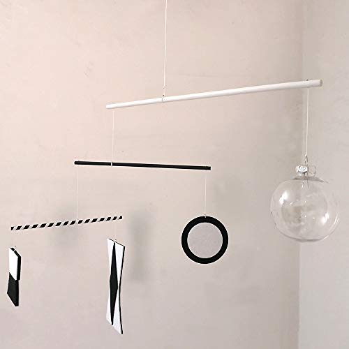LERYDESI Montessori Baby Mobile White Black Thick Felt Mobile
