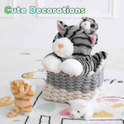 Muiteiur 157 Inch Cuddly Cat Plush Set