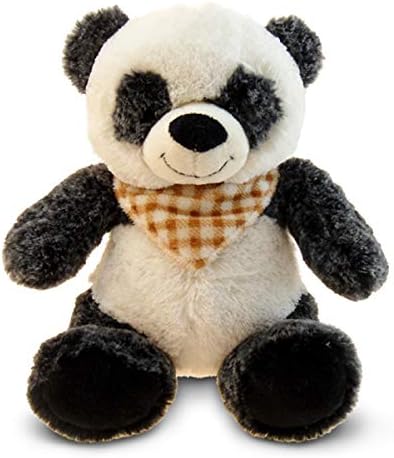 DolliBu Plush Panda Bear - 8 Inch Huggable Bear Toy