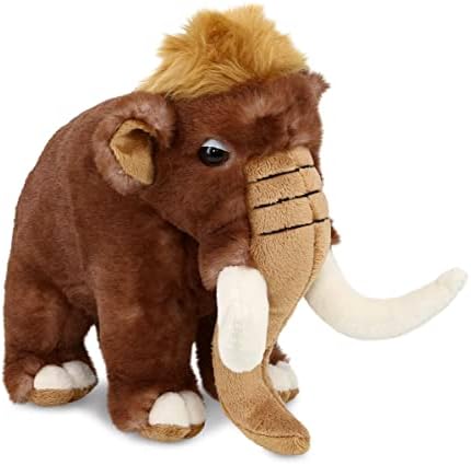 DolliBu Plush Mammoth Stuffed Animal - 9 Inch
