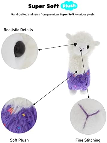 DolliBu Sparkle Purple Llama Plush 115 Inch 1