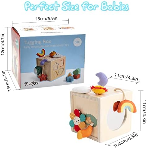 Twefex Wooden Pull String Toy for 6-12 Months