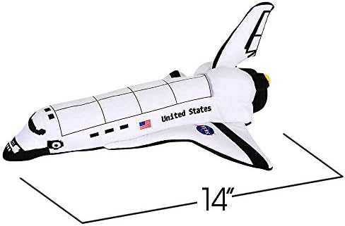 ArtCreativity Stuffed Space Shuttle - 14 Inch Plush Toy for Kids