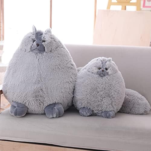Winsterch Gray Fat Cat Plushie 10 Inches