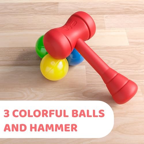Lollipop Baby Hammer Toy Set - 3 Balls Child-Friendly Hammer