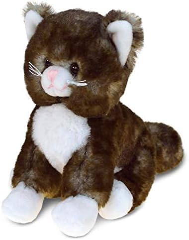 DolliBu Brown Cat Plush Toy - 7 Inches Huggable Soft Stuffed Animal
