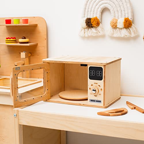 Enjoy The Wood Wooden Microwave Montessori Toy