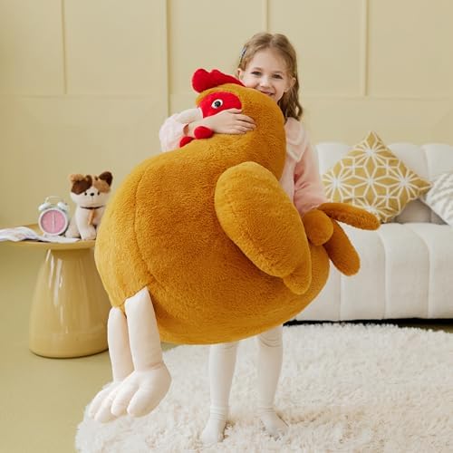 IKASA Giant Chicken Plush Toy 255 Inches Big Stuffed Animal